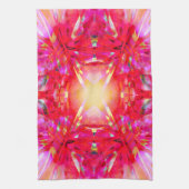 Farbenfrohe Kaleidoskopmuster Geschirrtuch (Vertikal)