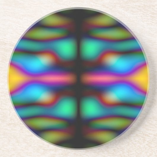 Farbenfrohe Kaleidoskopmuster Getränkeuntersetzer (Vorne)