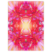 Farbenfrohe Kaleidoskopmuster Klemmbrett (Rückseite)