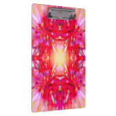 Farbenfrohe Kaleidoskopmuster Klemmbrett (Rechts)