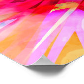 Farbenfrohe Kaleidoskopmuster Poster (Ecke)