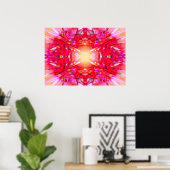 Farbenfrohe Kaleidoskopmuster Poster (Heimbüro)