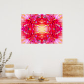 Farbenfrohe Kaleidoskopmuster Poster (Küche)