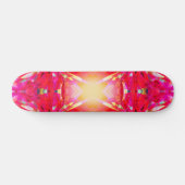 Farbenfrohe Kaleidoskopmuster Skateboard (Horizontal)