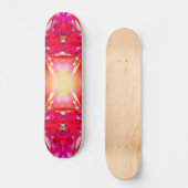 Farbenfrohe Kaleidoskopmuster Skateboard (Vorderseite)