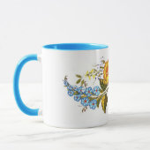 farbenfrohe Kalocsai-Blume Tasse (Links)