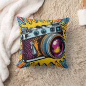 Farbenfrohe Kamera! Kissen (Decke)