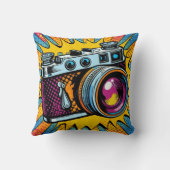 Farbenfrohe Kamera! Kissen (Rückseite)