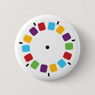 Farbenfrohe Kamera Reel Retro Modern Button