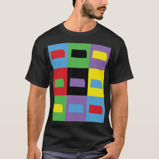 Farbenfrohe Kansas Pattern Pop Art T-Shirt