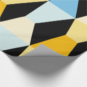 Farbenfrohe Kanten 161214b - auf schwarz Geschenkpapier (Ecke)