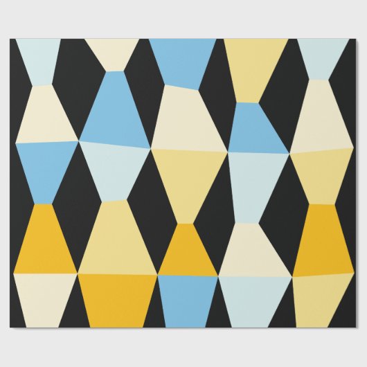 Farbenfrohe Kanten 161214b - auf schwarz Geschenkpapier (Flach)