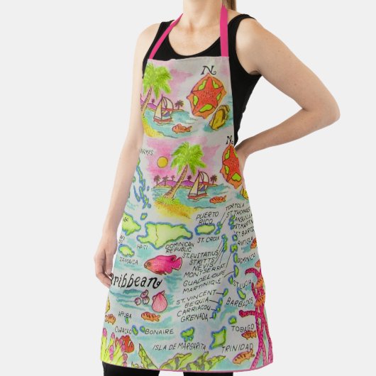 Farbenfrohe Karibikinseln Schürze (InSitu)