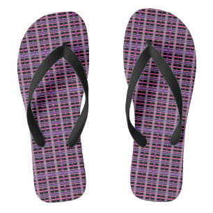 Farbenfrohe Karierte Flip Flops Badesandalen