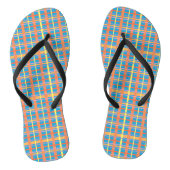 Farbenfrohe Karierte Flip Flops Badesandalen (Fußbett)