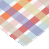 Farbenfrohe Karierte Karo Muster Tischdecke (Schrägansicht)