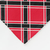 Farbenfrohe karierte Muster in einem schrägen Käfi Fleecedecke (Ecke)