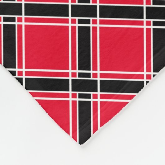 Farbenfrohe karierte Muster in einem schrägen Käfi Fleecedecke (Ecke)