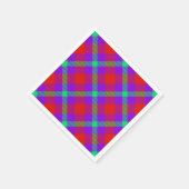 Farbenfrohe Karierte Napkins Serviette (Ecke)