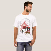 Farbenfrohe Karnevalsfestspiele Thementiere Große T-Shirt (Vorne ganz)