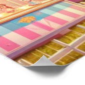 Farbenfrohe Karnevalsmesse Poster (Ecke)