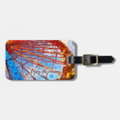 Farbenfrohe Karnevalsräder Genießen Sie die Reise Gepäckanhänger (Vorderseite horizontal)