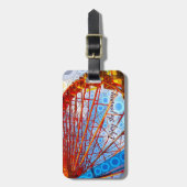 Farbenfrohe Karnevalsräder Genießen Sie die Reise Gepäckanhänger (Vorderseite vertikal)