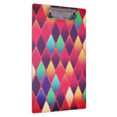 Farbenfrohe Karo-Muster Klemmbrett (Rechts)