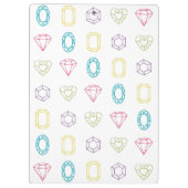 Farbenfrohe Karo-Muster-Zwischenablage Klemmbrett (Rückseite)
