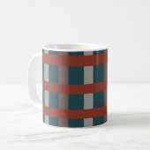 Farbenfrohe Karos Kaffeetasse (Vorderseite Links)
