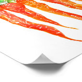 Farbenfrohe Karotten-Poster - 8x10" Poster (Ecke)