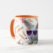 Farbenfrohe Karotten und Whimsikbraun Tasse (Vorderseite Links)