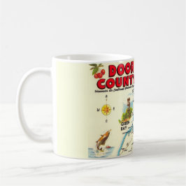 Farbenfrohe Karte der Türe Landkreis Tasse