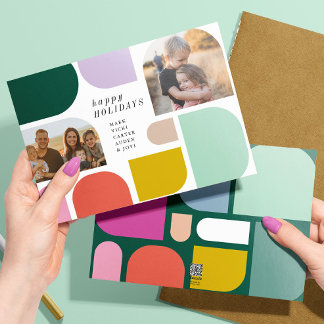 Farbenfrohe Karte für einen Aufenthalt in einem Ho