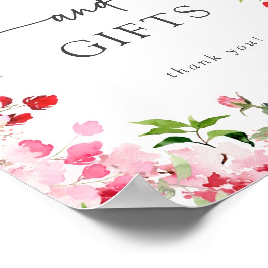 Farbenfrohe Karten und Geschenke Poster (Ecke)