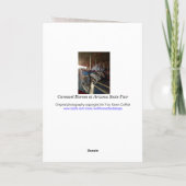 Farbenfrohe Karussellpferde / Karnevalsritte Karte (Rückseite)