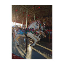 Farbenfrohe Karussellpferde / Karnevalsritte /