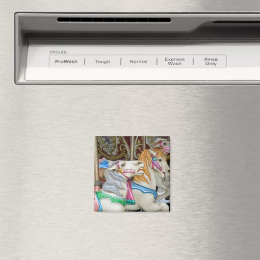 Farbenfrohe Karusselpferde Magnet (In Situ (Geschirrspüler))