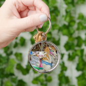 Farbenfrohe Karusselpferde Schlüsselanhänger (Hand)