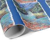 Farbenfrohe Kaskade Geschenkpapier (Rolleneckpunkt)