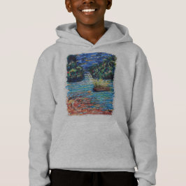Farbenfrohe Kaskade Hoodie