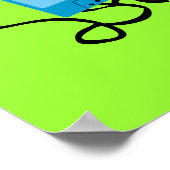 Farbenfrohe Kassetten Poster (Ecke)