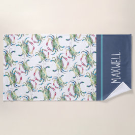 Farbenfrohe Kastanienbraun Strandtuch