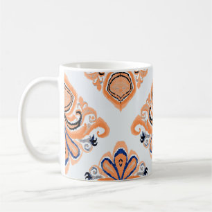 Farbenfrohe Kat-Muster im Vintagen Stil. Elegant Kaffeetasse