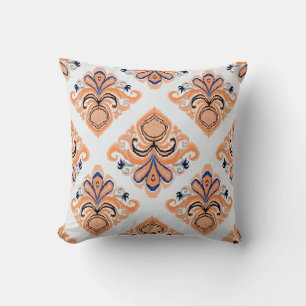 Farbenfrohe Kat-Muster im Vintagen Stil. Elegant Kissen