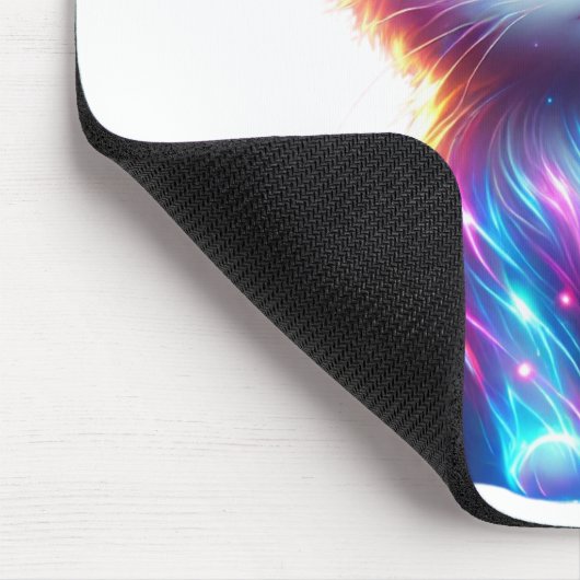 Farbenfrohe Katze Mousepad (Ecke)