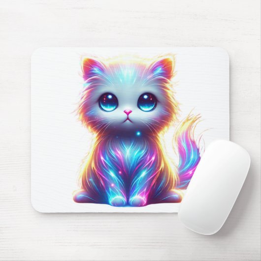 Farbenfrohe Katze Mousepad (Mit Mouse)