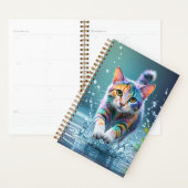 Farbenfrohe Katze, Splash, Malerei, Farbsortierung Planer (Anzeige)