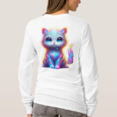 Farbenfrohe Katze T-Shirt (Rückseite)