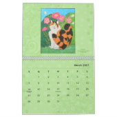 Farbenfrohe Katzen Blume Niedlich Girly Boho 2022  Kalender (Mär 2027)